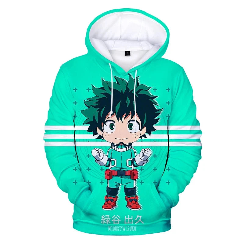 Sweat A Capuche My Hero Academia Pull Enfant Izuku Mignon