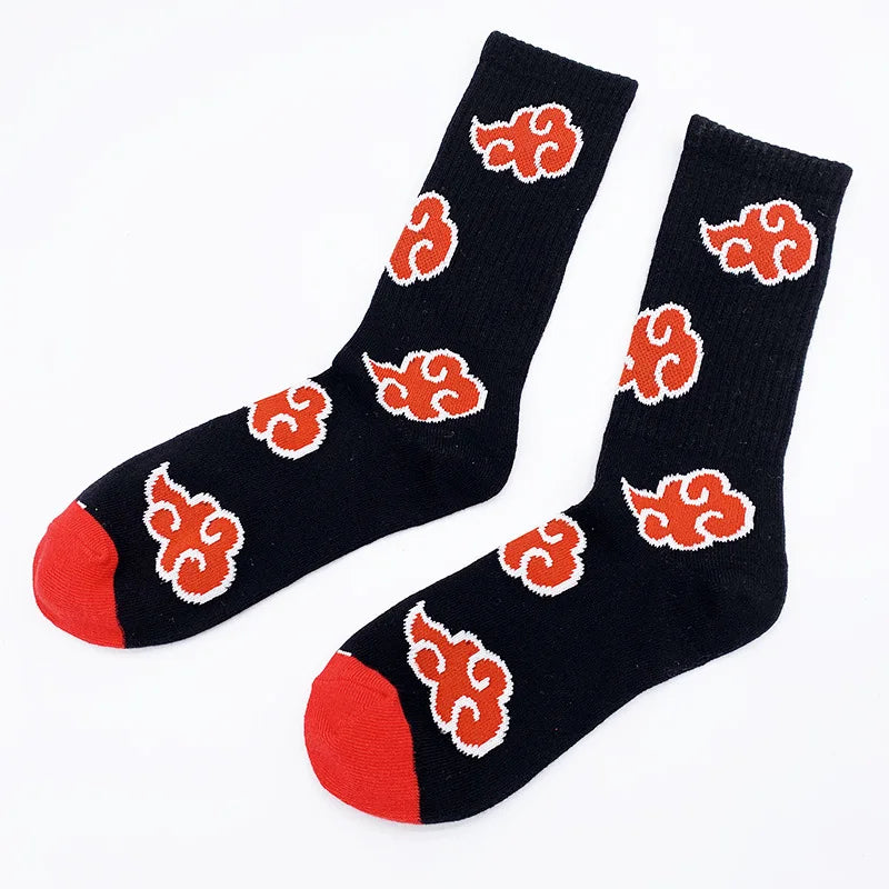 Naruto Chaussettes Nuage Rouge Akatsuki