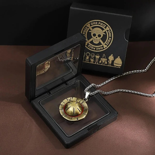 Collier Pendentif One Piece Luffy Chapeau de Paille
