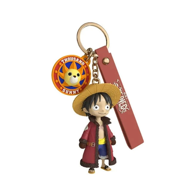 Portachiavi con figura Rufy di One Piece