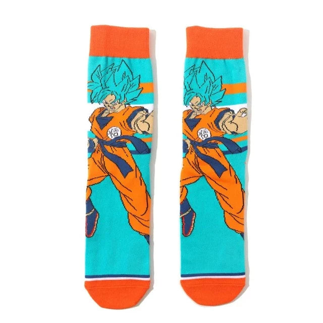 Chaussettes Longues Dragon Ball Z Goku SSJ Blue