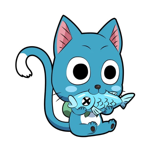 Sticker Multi-Surface Fairy Tail Happy Poisson