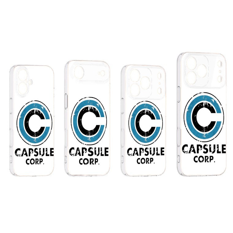 Coque de téléphone pour iPhone Dragon Ball blanche Capsule Corp