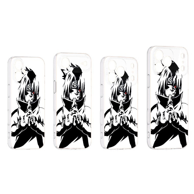 Coque de téléphone pour iPhone Naruto Sasuke Uchiha