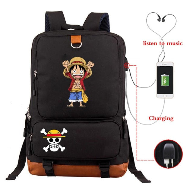 Sac à Dos Connecté One Piece Monkey D. Luffy Cartable