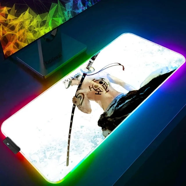 Tapis de Souris Lumineux One Piece Trafalgar Law