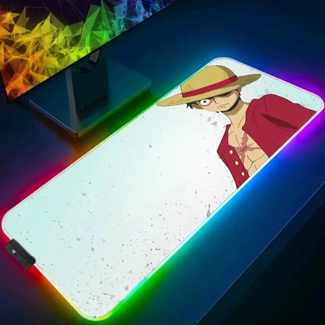 Tapis de Souris Lumineux One Piece Monkey D. Luffy