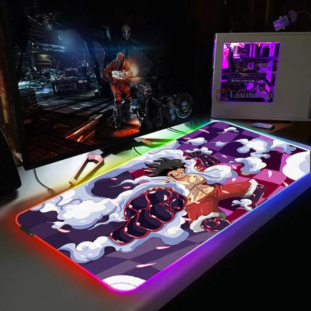 Tapis de Souris Lumineux One Piece Luffy Gear 4