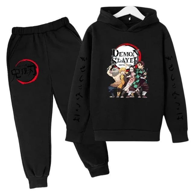 Ensemble Sweat & Pantalon Enfant Demon Slayer Noir
