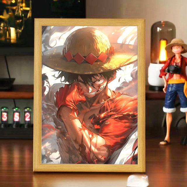 Cadre Lumineux One Piece Luffy