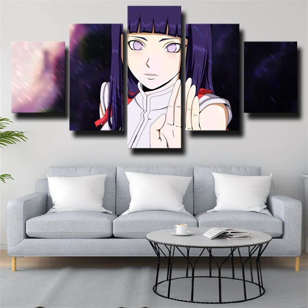 Tableau Deco Toile Cadre Mural Naruto Hinata Hyuga