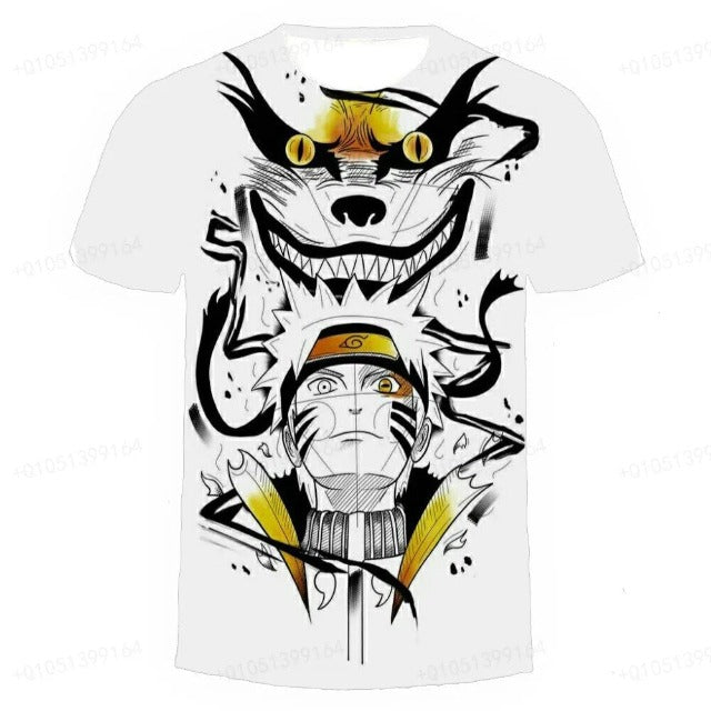 T-Shirt pour Enfant Naruto Kurama Garçon Fille