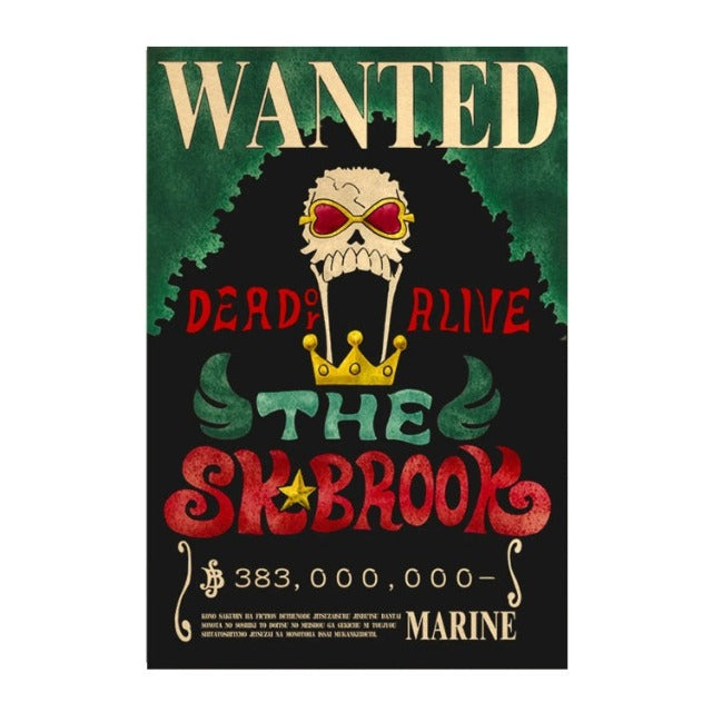 Poster One Piece Wanted Soul King Brook