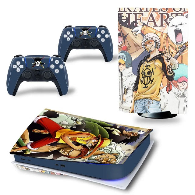 Sticker PS5 One Piece Trafalgar Law Autocollant Playstation Console &amp; Manette