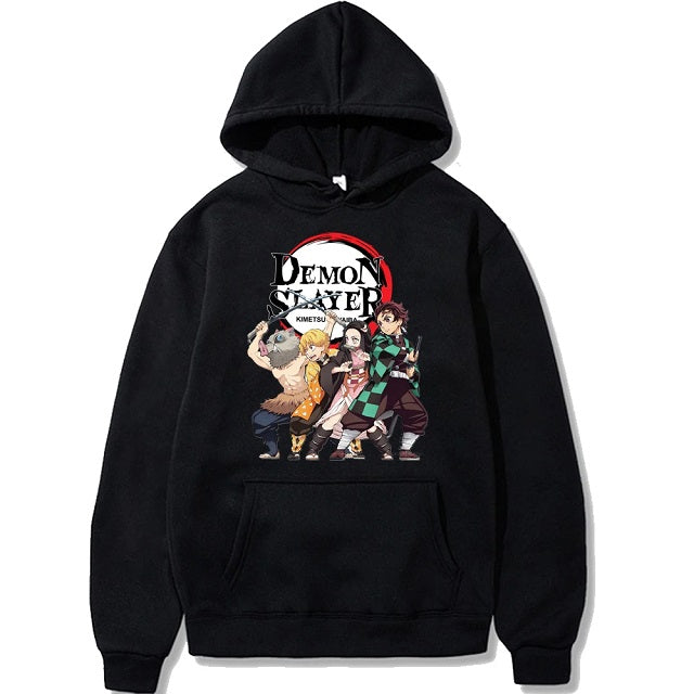 Manga Demon Slayer Sudadera con capucha Adulto Hombres Mujeres Mangas largas