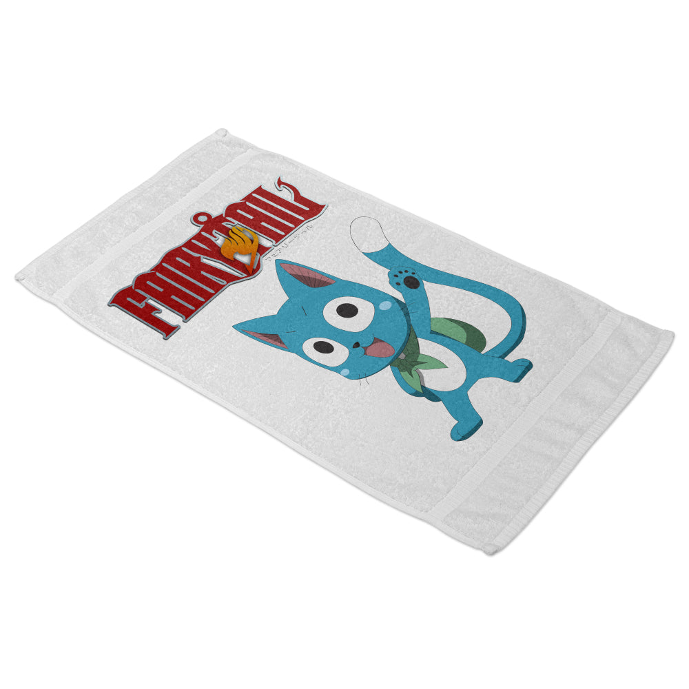 Serviette de bain Fairy Tail Happy blanc