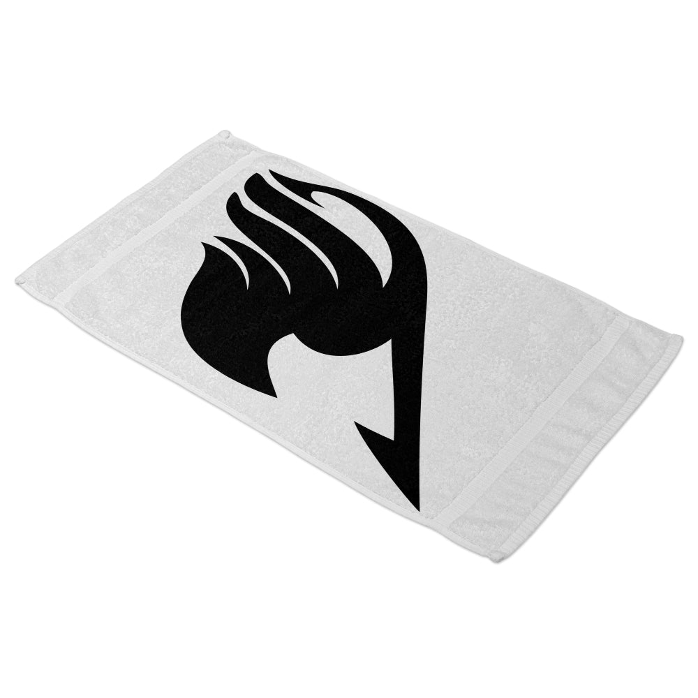 Serviette de bain Fairy Tail guilde noir et blanc