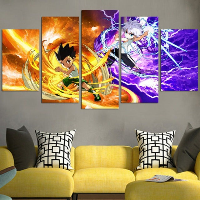 Tableau Gon et Kirua HxH Cadre Toile