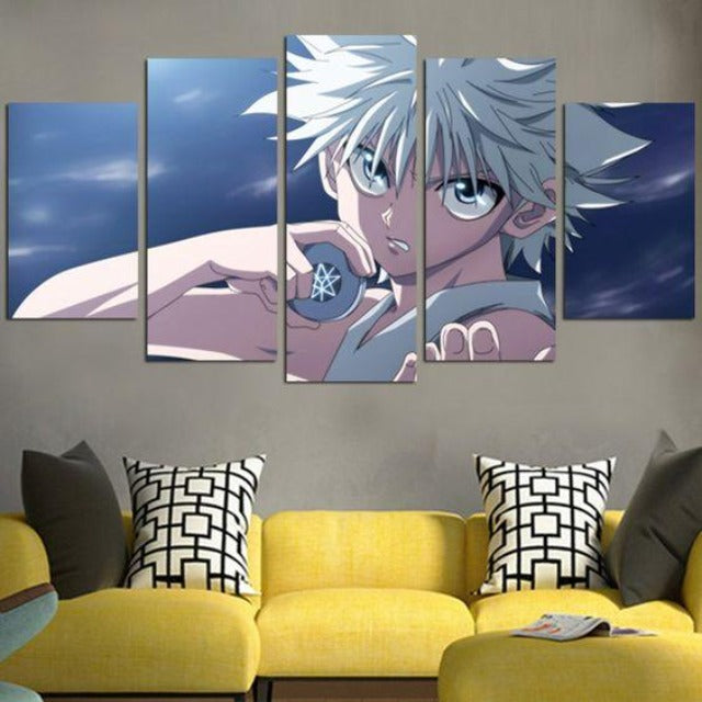 Tableau Killua Yoyo Hunter x Hunter Cadre Toile