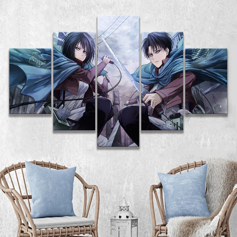 Tableau Mikasa x levi