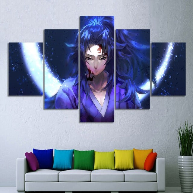 Kokushibo Dämonentöter Leinwandbild mit Rahmen