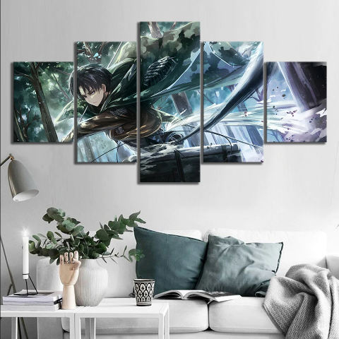 Tableau Levi Attack on Titan