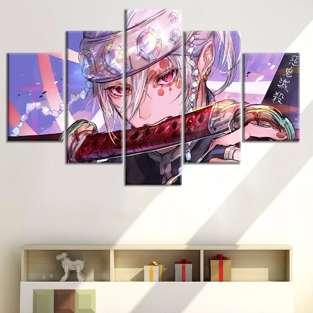 Dämonentöter Tengen Uzui Leinwand-Rahmengemälde