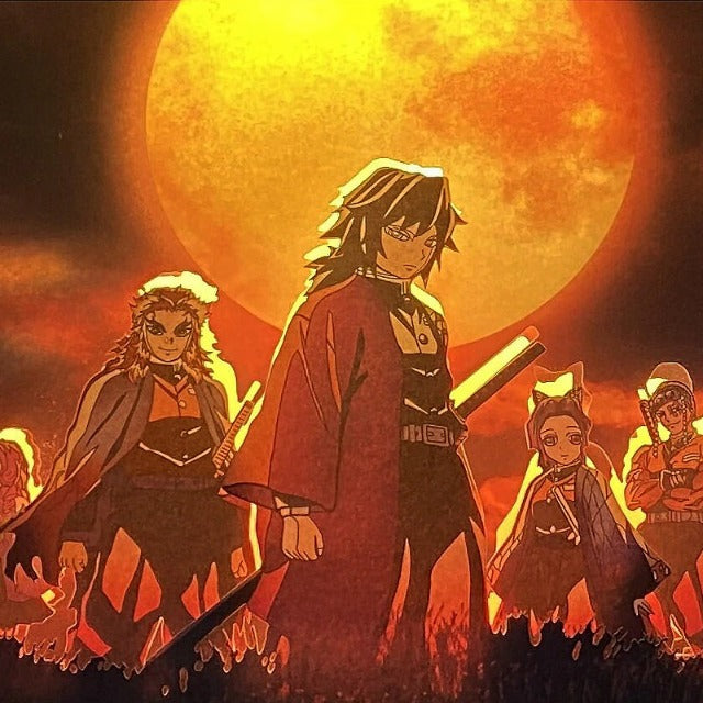 Marco de lona con tablero de luz Demon Slayer