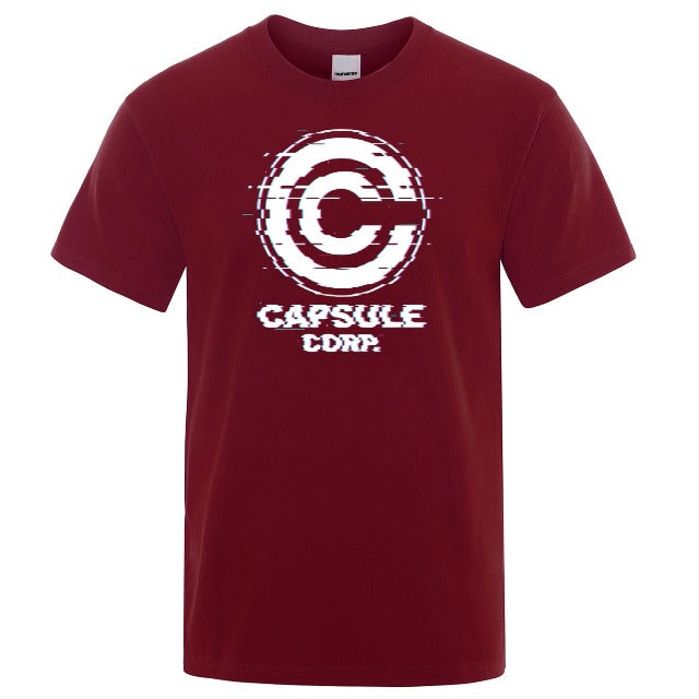 Dragon Ball Caspule Corp Unscharfes T-Shirt 6 Farben