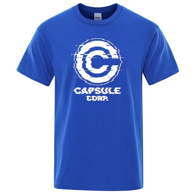 Dragon Ball Caspule Corp Unscharfes T-Shirt 6 Farben