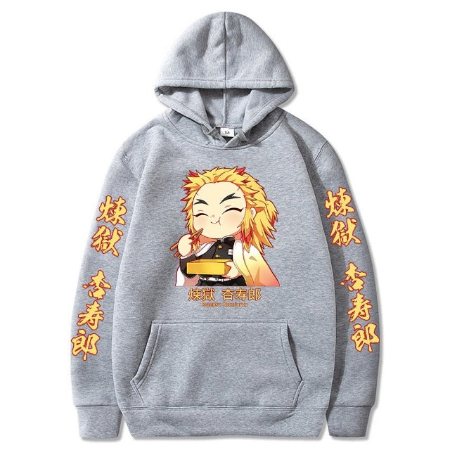 Pull Kyojuro Rengoku Demon Slayer gris