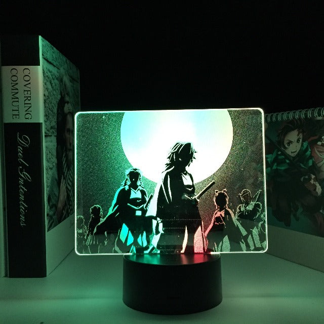 Lampada 3D per personaggi Demon Slayer