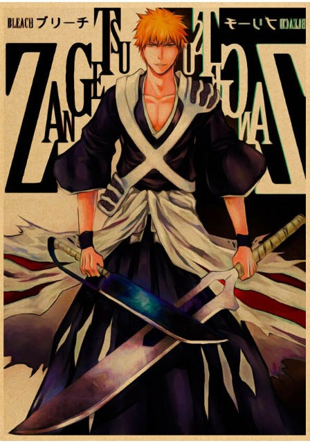 Ichigo Zangetsu Bleichmittel Poster