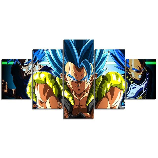 Gogeta Blau Dragon Ball Leinwand Rahmen Malerei