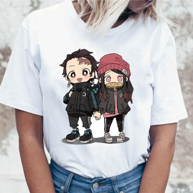 Nezuko &amp;amp; Tanjiro Dämonentöter Damen T-Shirt