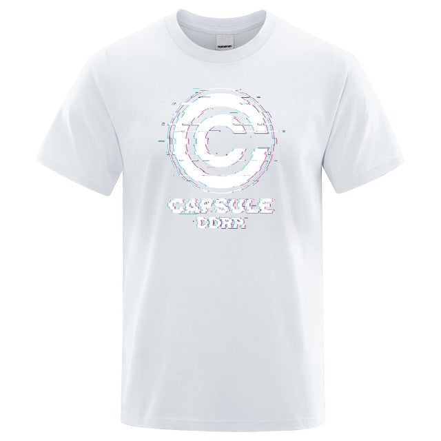 Dragon Ball Caspule Corp Unscharfes T-Shirt 6 Farben