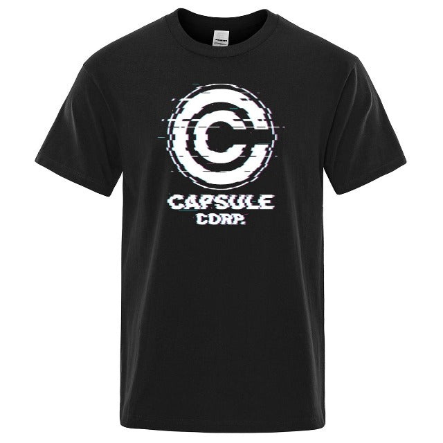 Dragon Ball Caspule Corp Unscharfes T-Shirt 6 Farben