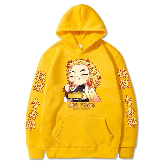 Pull Kyojuro Rengoku Demon Slayer jaune