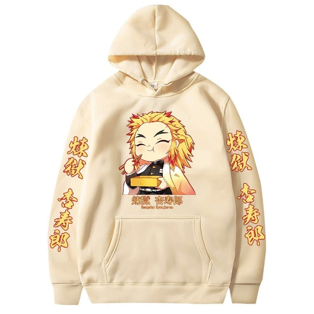 Pull Kyojuro Rengoku Demon Slayer beige