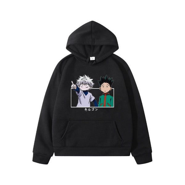 Pull Enfant Gon &amp; Kirua hxH noir