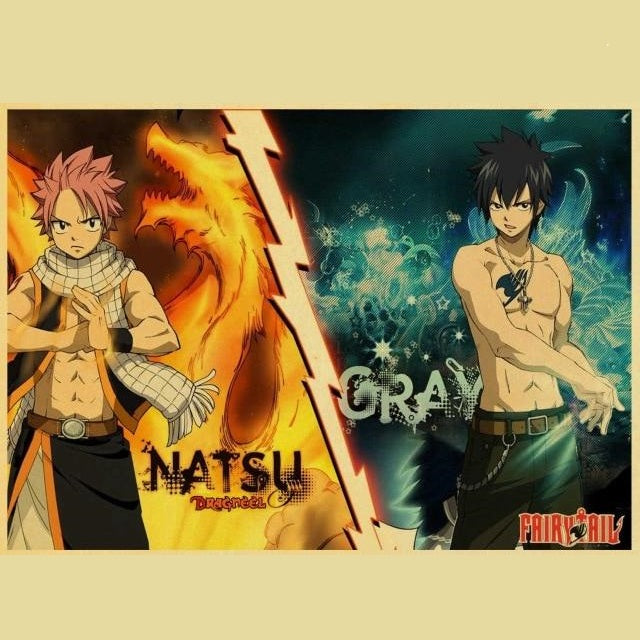 Poster Fairy Tail Natsu & Grey