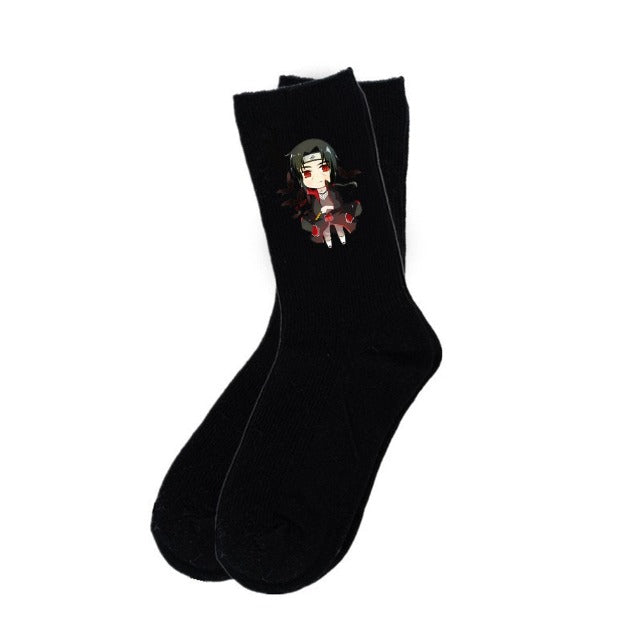 Chaussettes Naruto Itachi Noir