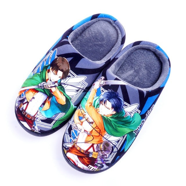 Chaussons Attaque des Titans Eren &amp; Levi