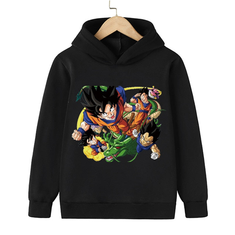 Sweat Enfant Dragon Ball Z Pull Noir