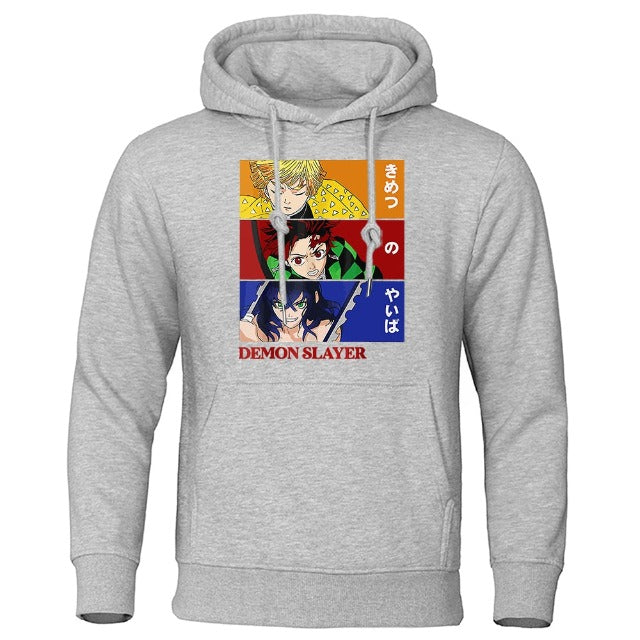 Sweat Demon Slayer Pourfendeurs gris
