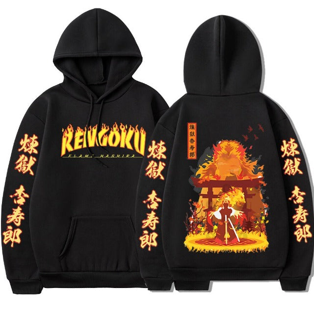 Pull Rengoku Demon Slayer noir