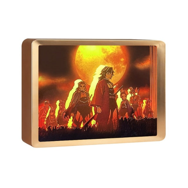 Marco de lona con tablero de luz Demon Slayer