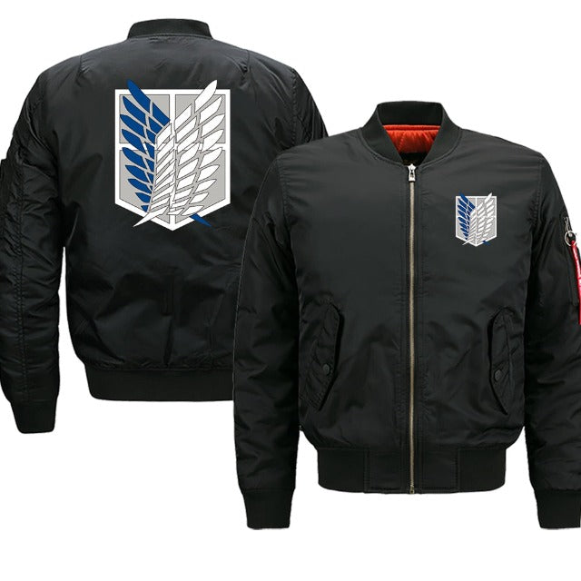 Veste Bomber Attaque Des Titans Noir