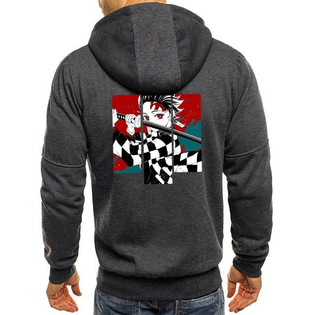 Sweat à Capuche Zippé Demon Slayer