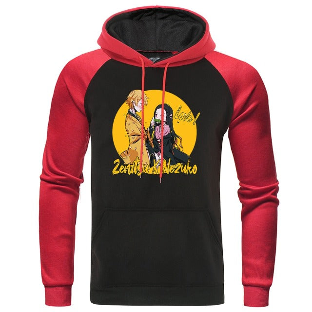 Dämonentöter Zenitsu &amp; Nezuko Sweatshirt (4 Farben)